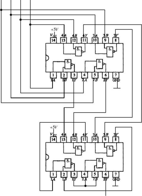 篇一电子技术实验报告4组合逻辑电路的设计与测试