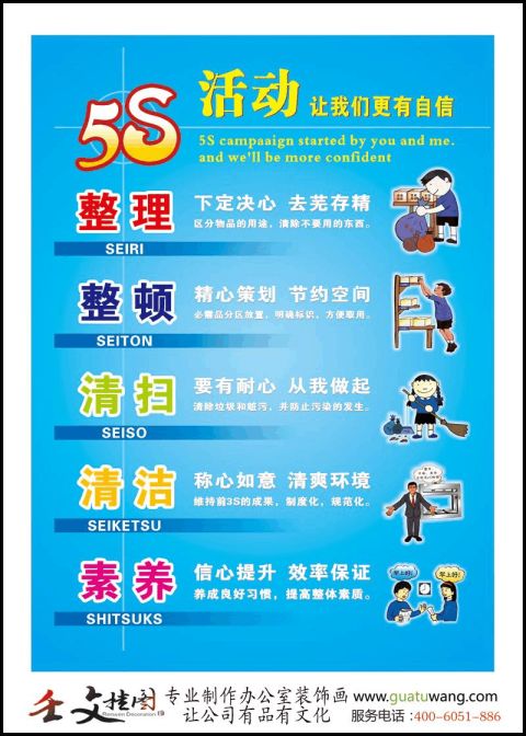 5s管理宣传标语办公室5s管理图片