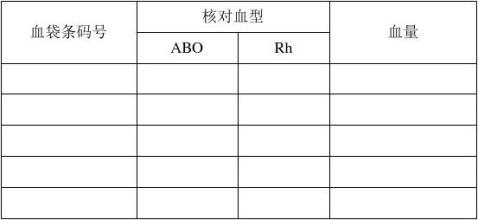 血液交叉配血试验报告单