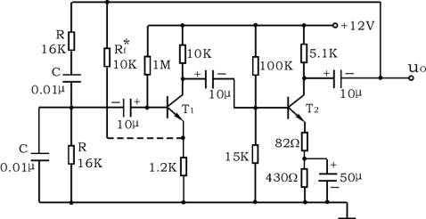 rc正弦波振荡器实验图片