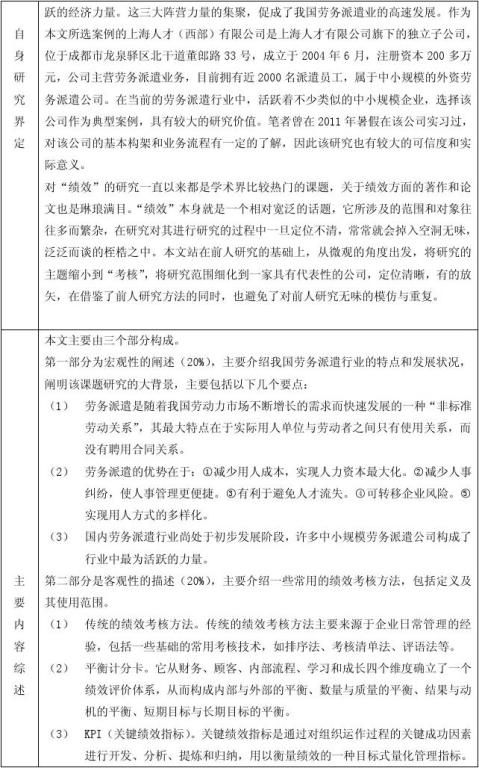 3 52 5二 文献综述一 课题研究的意义(西部)有限公司为例浅谈