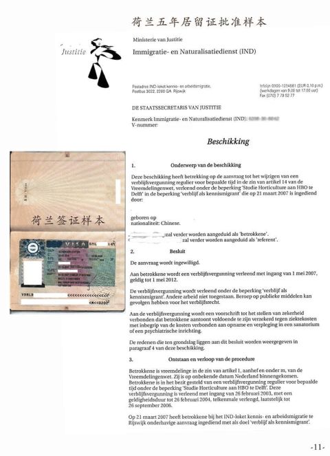 荷兰投资移民代理版